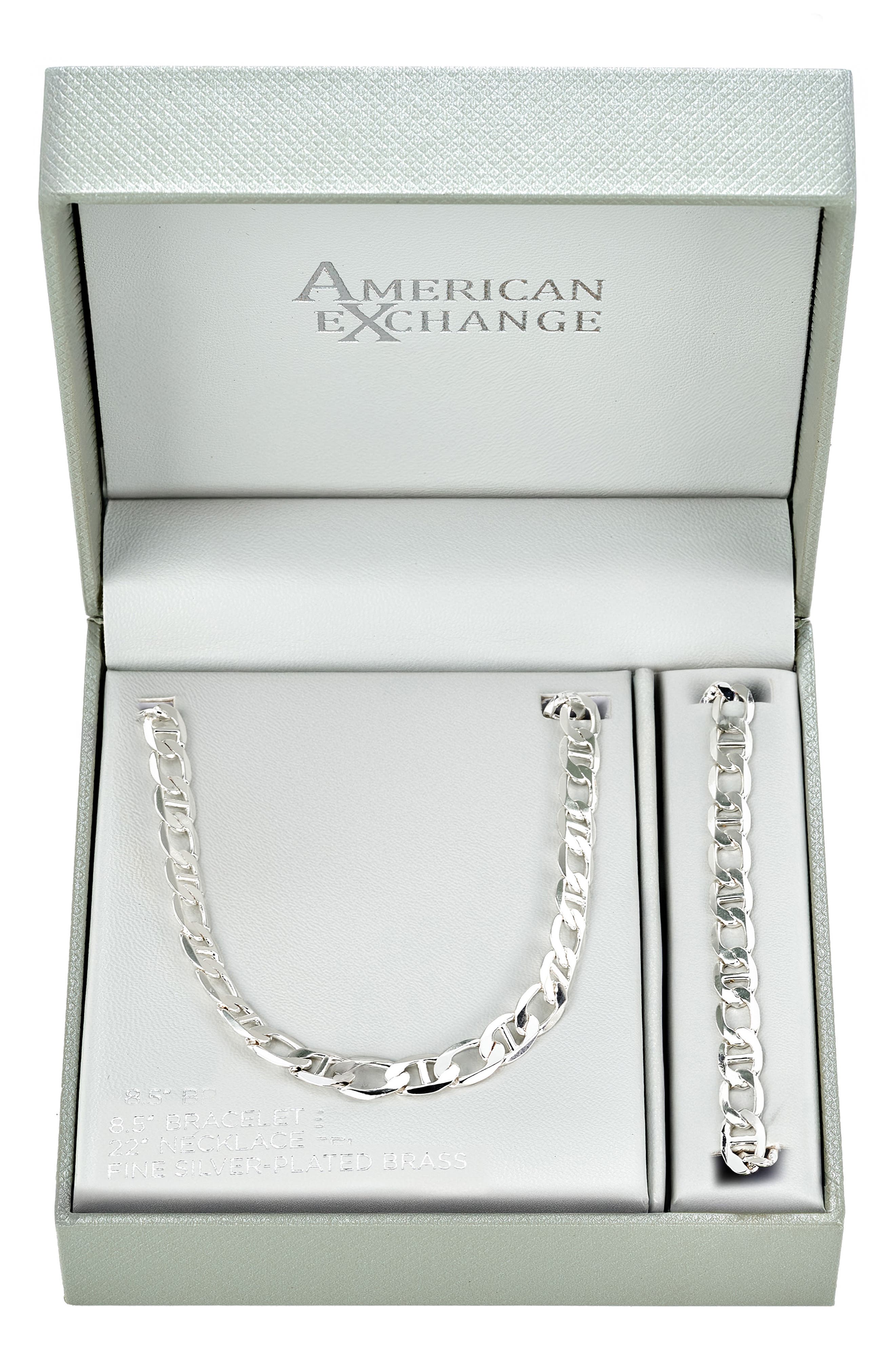 Men's Mariner Figaro Necklace & Bracelet Set