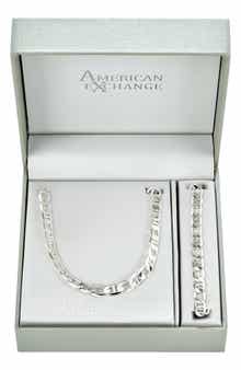 Men's Mariner Figaro Necklace & Bracelet Set