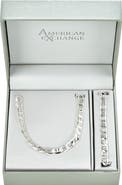 AMERICAN EXCHANGE Men's Mariner Figaro Necklace & Bracelet Set