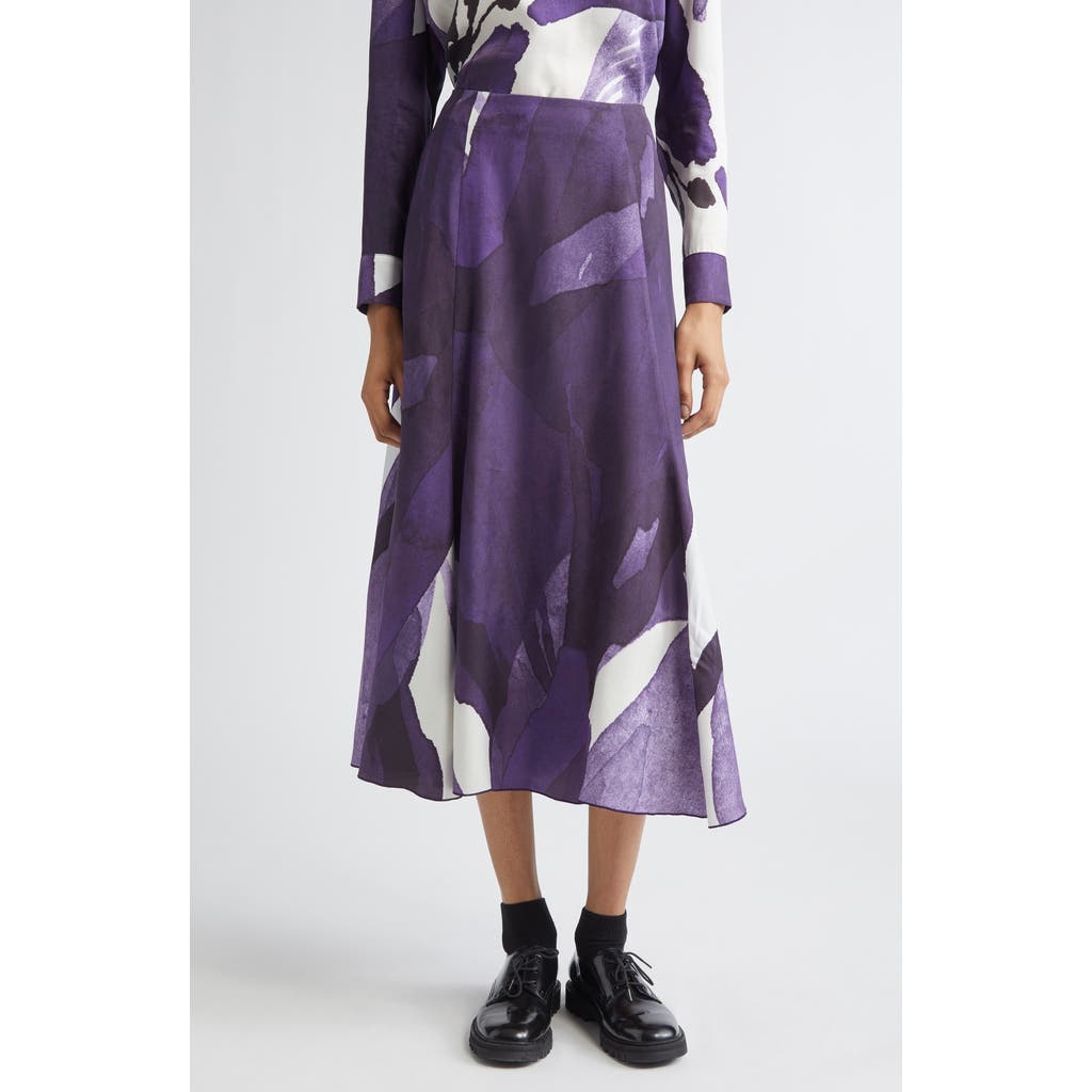 Marimekko Muovaus Print Maxi Skirt In Purple