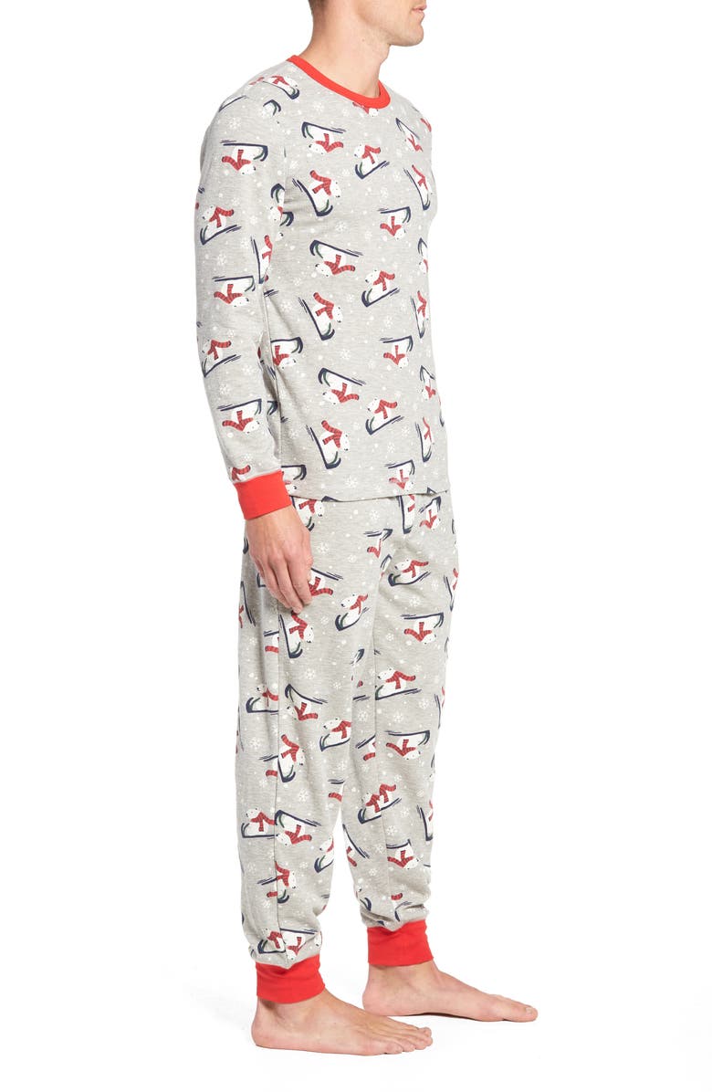 NORDSTROM MEN'S SHOP Family Father Thermal Pajamas, Alternate, color, 