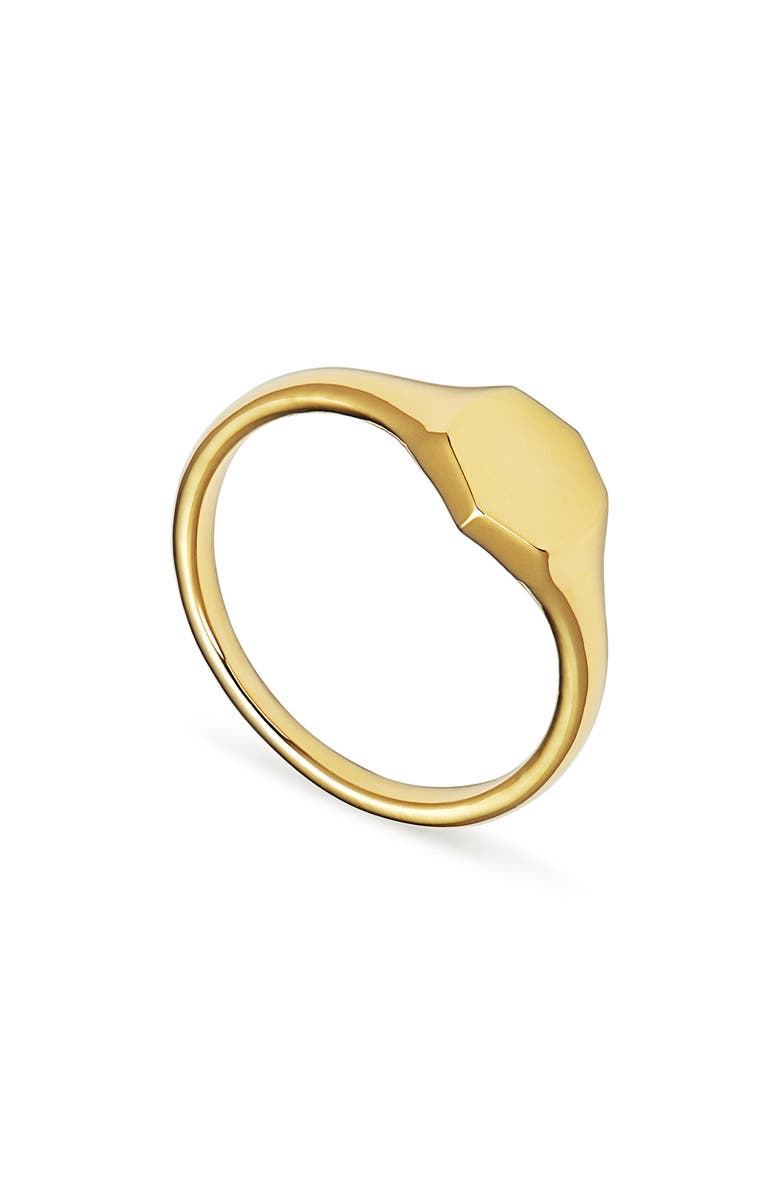 Kendra Scott Davis Signet Ring, Main, color, 18K Gold Vermeil