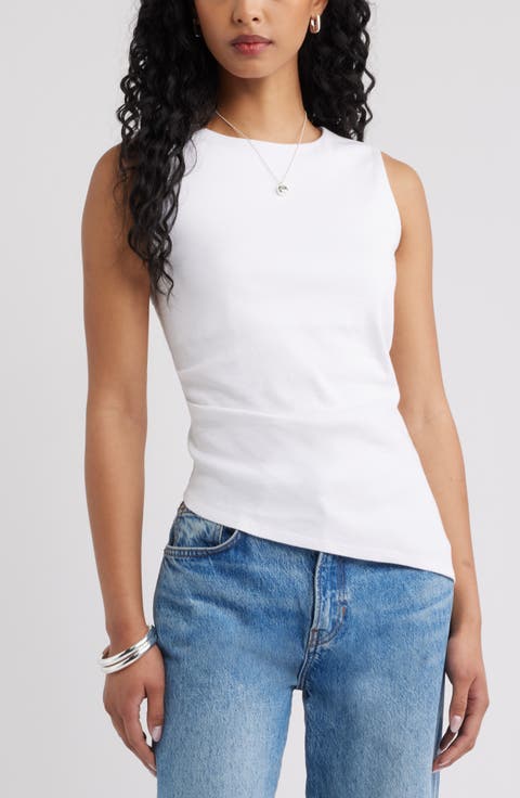 Asymmetric Rib Cotton Tank