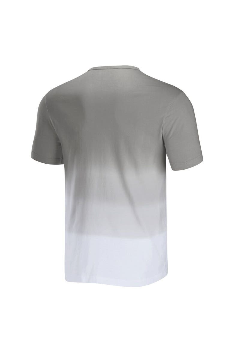 Men's NFL x Darius Rucker Collection by Fanatics Silver/White Las Vegas Raiders Dip Dye Pocket T-Shirt, Alternate, color, Silver