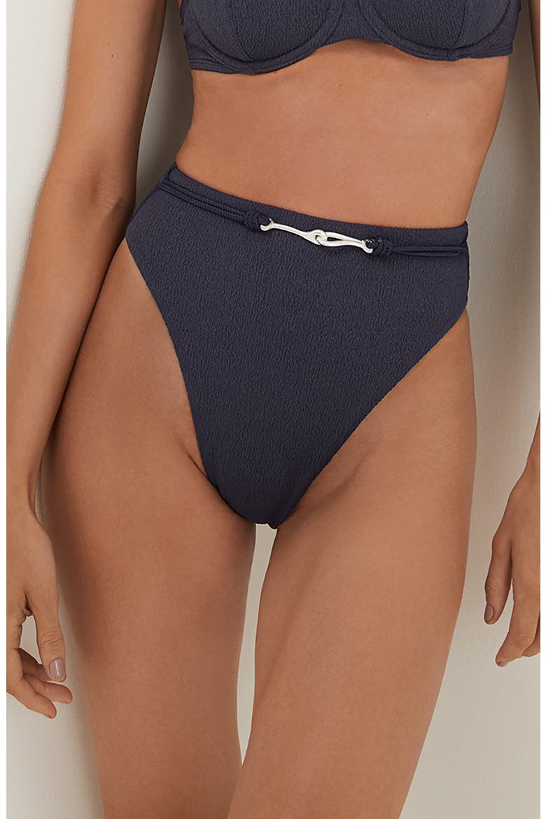 Firenze Alba High Waist Bikini Bottoms, Main, color, BLUE