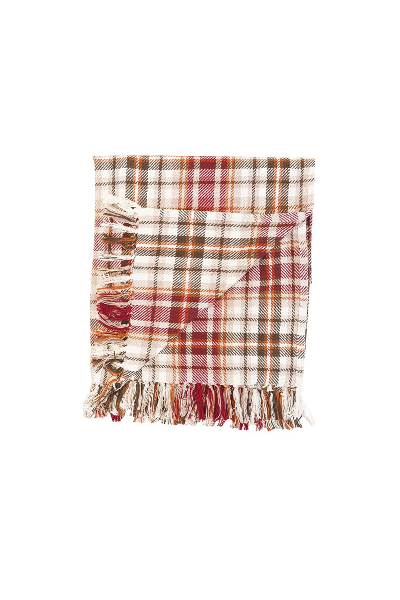 Fall Plaid Throws, Main, color, Brown