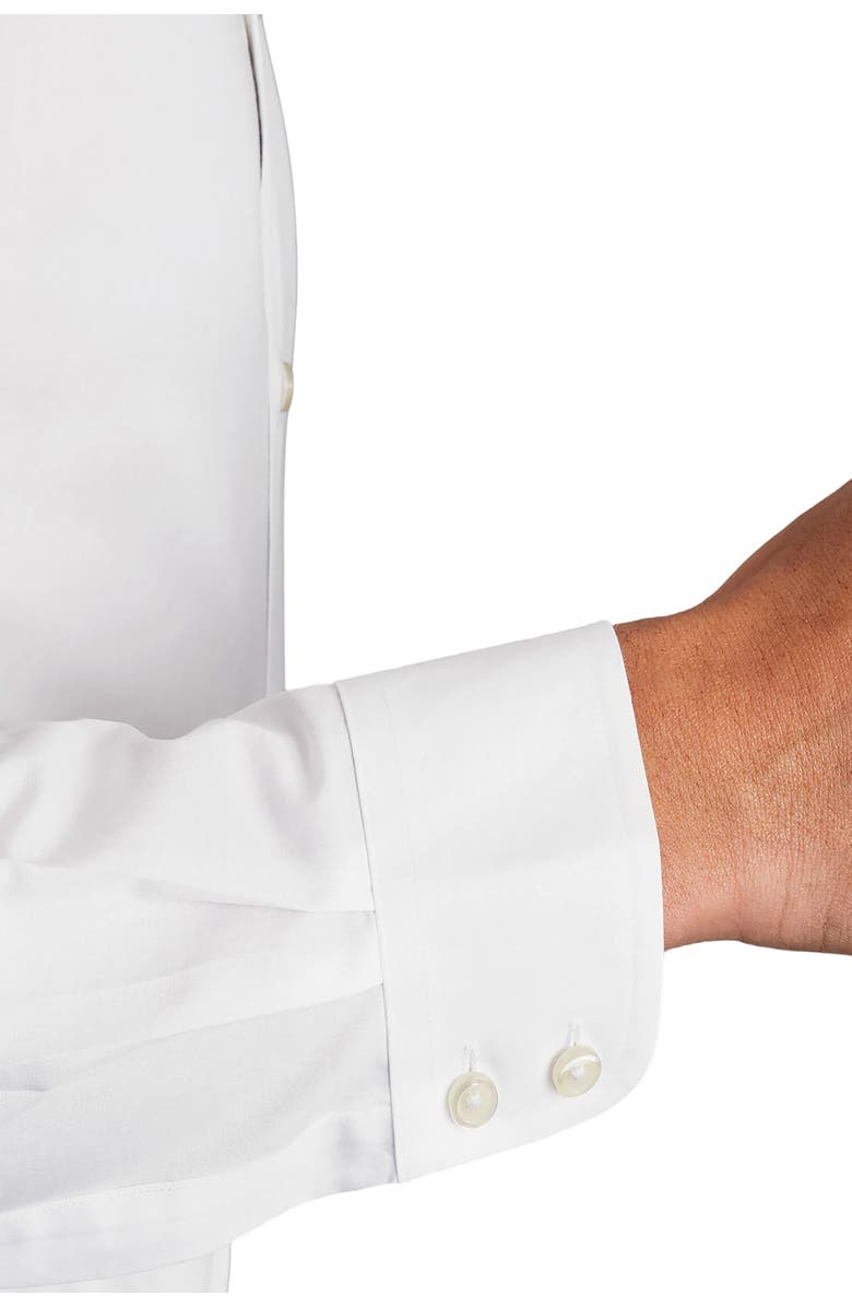 Charles Tyrwhitt Non-Iron Poplin Slim Fit Shirt Single Cuff, Alternate, color, White