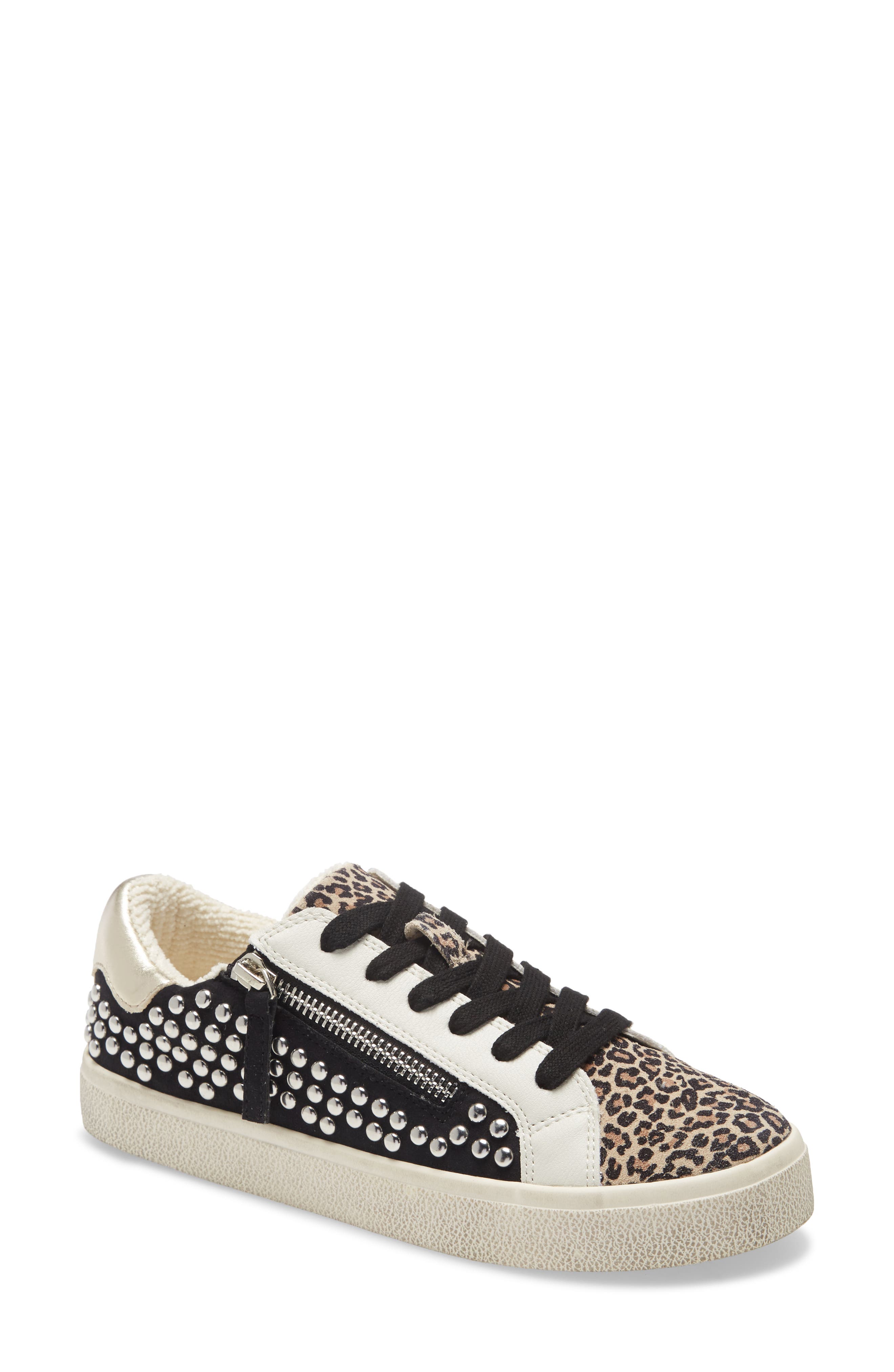 Parka Studded Sneaker, Main, color, LEOPARD MULTI