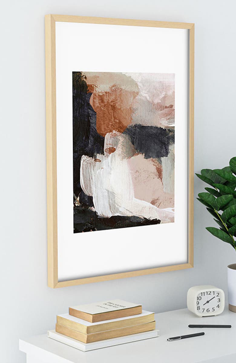 Deny Designs Earthly Abstract Framed Art Print, Alternate, color,