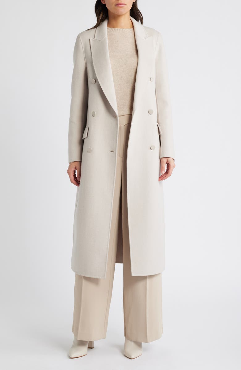 Reiss Maeve Belted Double Breasted Wool Blend Coat, Alternate, color, 