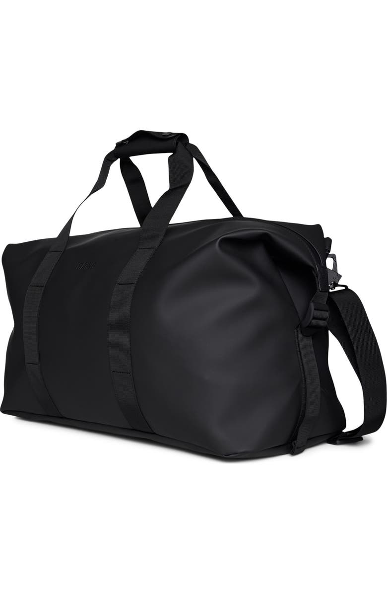 Rains Hilo Waterproof Weekend Bag, Alternate, color, Black