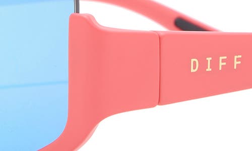 Diff Blazer 135mm Shield Sunglasses In Blue