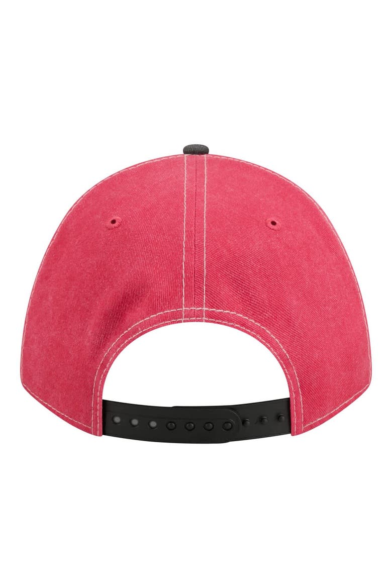 Men's New Era  Scarlet/Black San Francisco 49ers 9FORTY Felt A-Frame Adjustable Hat, Alternate, color, Scarlet