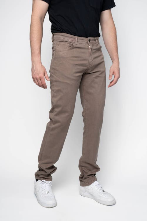 Shop Jack Of Spades Jack Fit Five Pocket Pants In Brushed Mauve