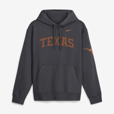 Men's Nike  Anthracite Texas Longhorns 2026 Sideline Club Fleece Hoodie