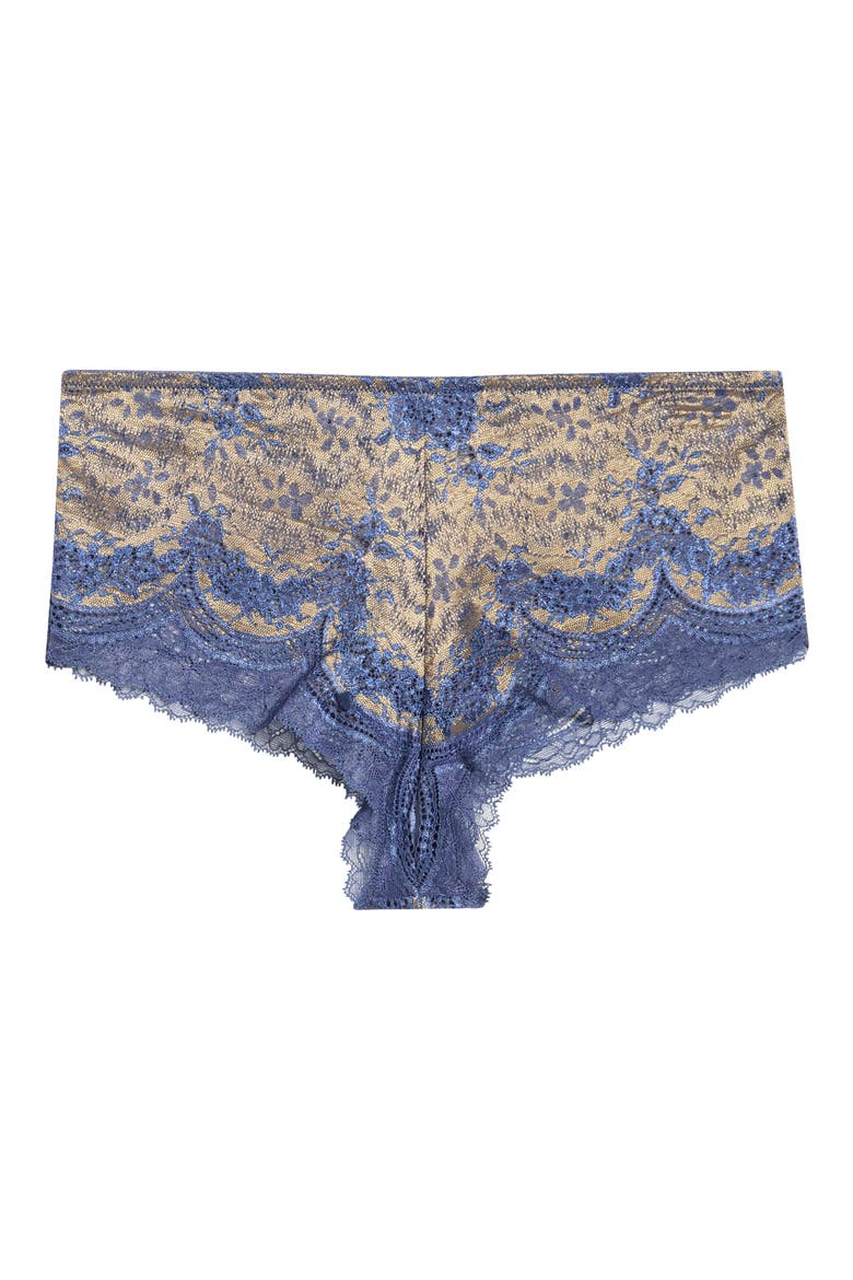 Lace Hipster Panties, Main, color, DENIM BRASS