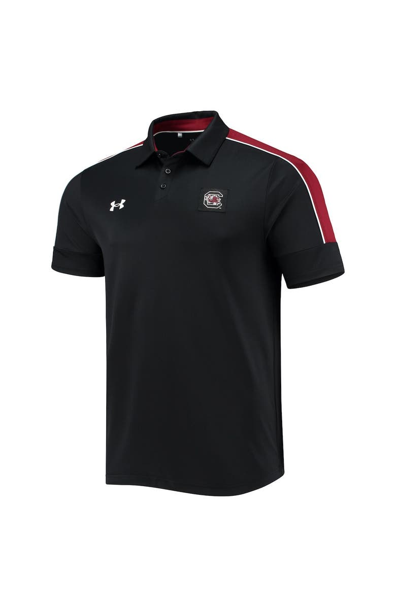 Under Armour Men's Under Armour Black South Carolina Gamecocks Sideline Recruit Performance Polo, Alternate, color, 