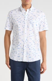 Brooks Brothers Sport Fit Short Sleeve Cotton Button-Up Shirt