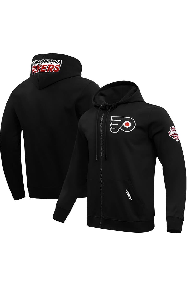 PRO STANDARD Men's Pro Standard Black Philadelphia Flyers Classic Chenille Full-Zip Hoodie Jacket, Main, color, Black