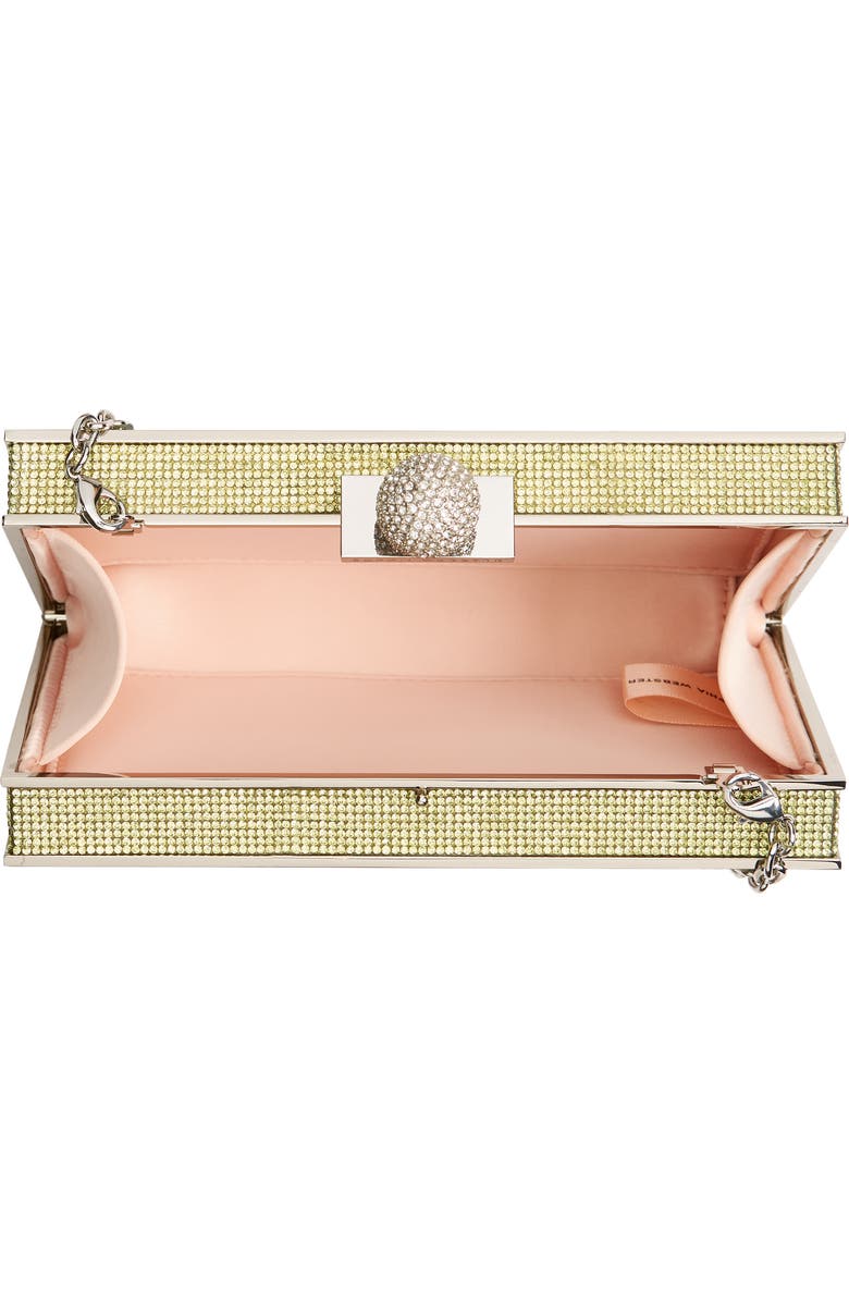 SOPHIA WEBSTER Clara Rainbow Crystal Box Clutch, Alternate, color,