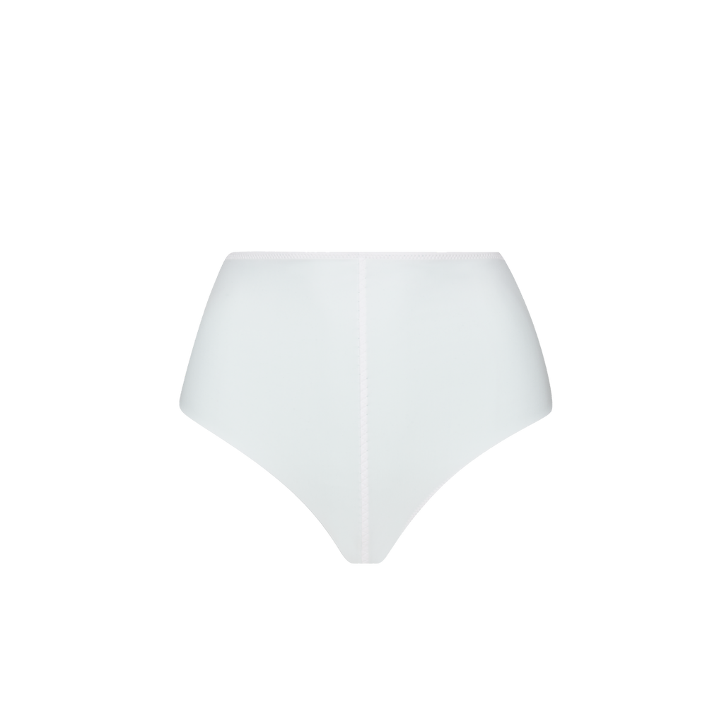 Ansea The Reversible High Waist Bottom In White/mint