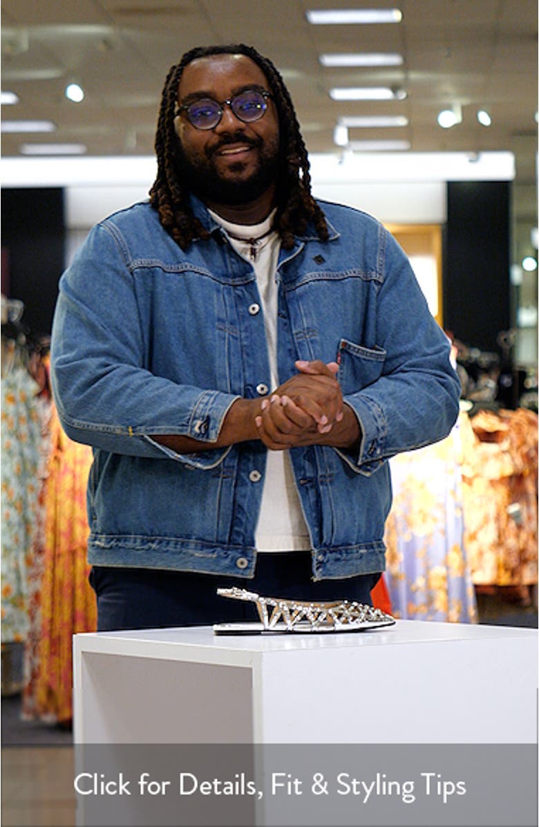 Bazaar Stud Slingback Flat, sales video thumbnail