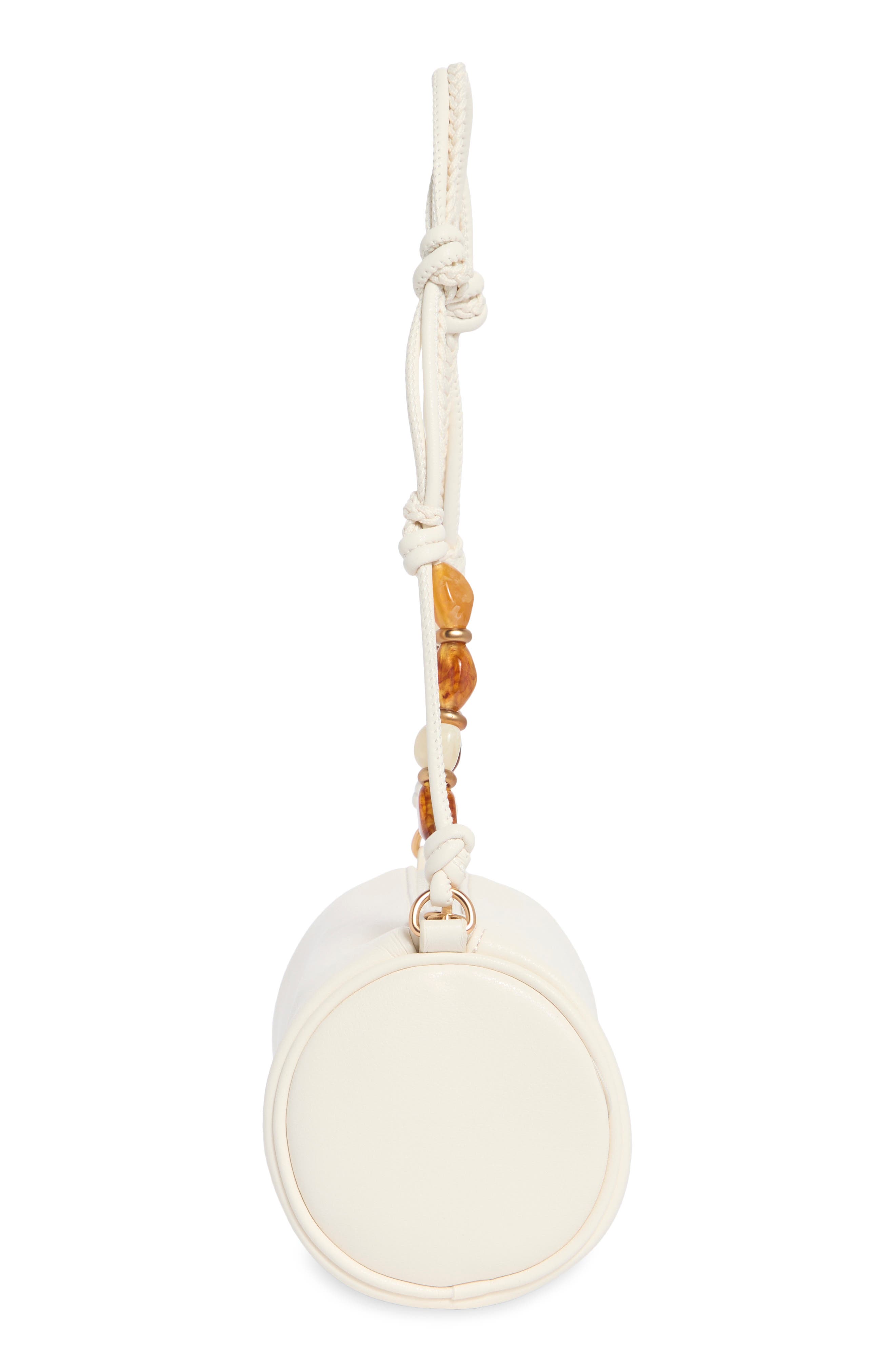 Elmina Bead Shoulder Bag, Alternate, color, WHITE