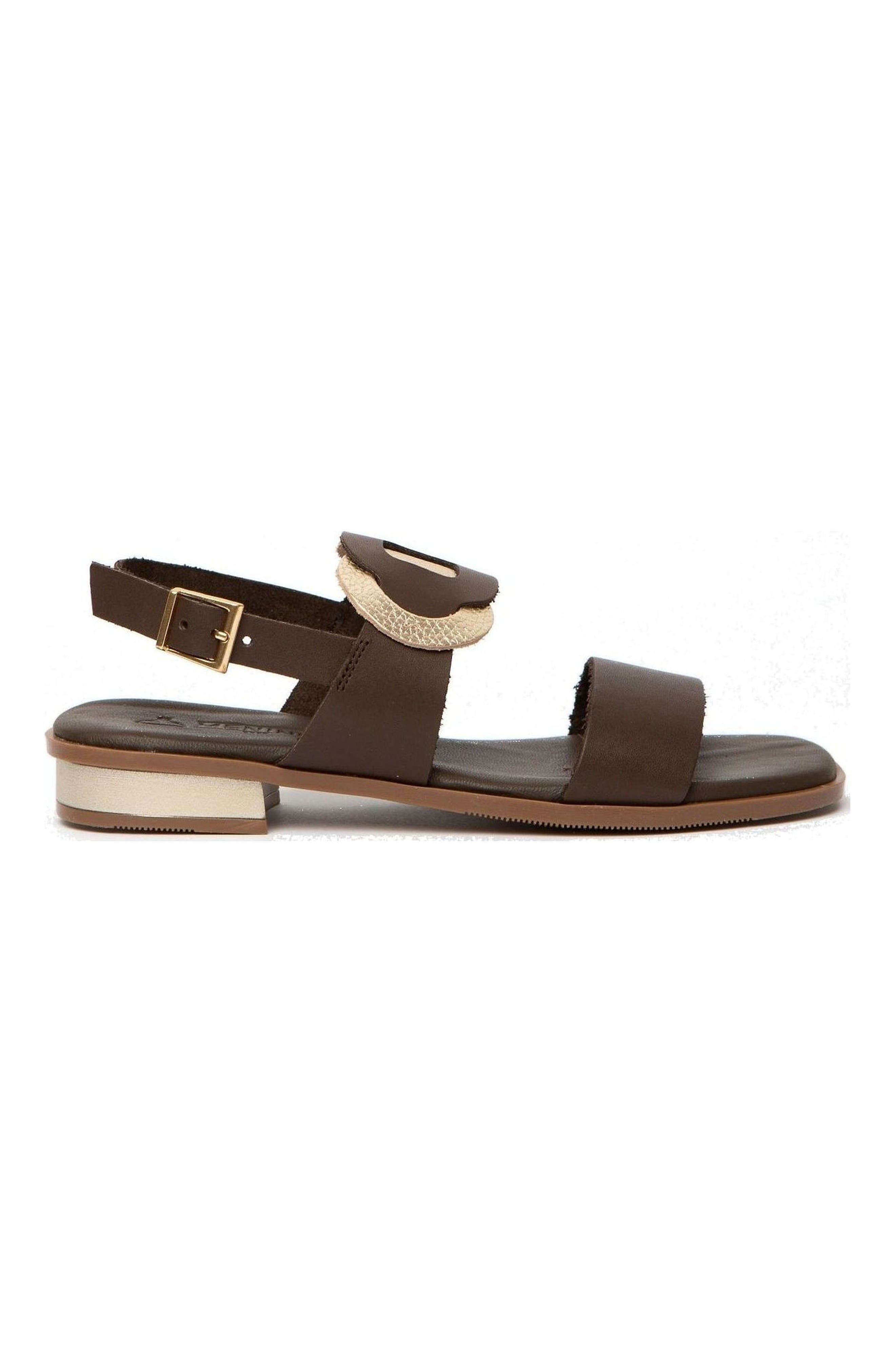 Cala Flat Sandal, Alternate, color, Chocolate