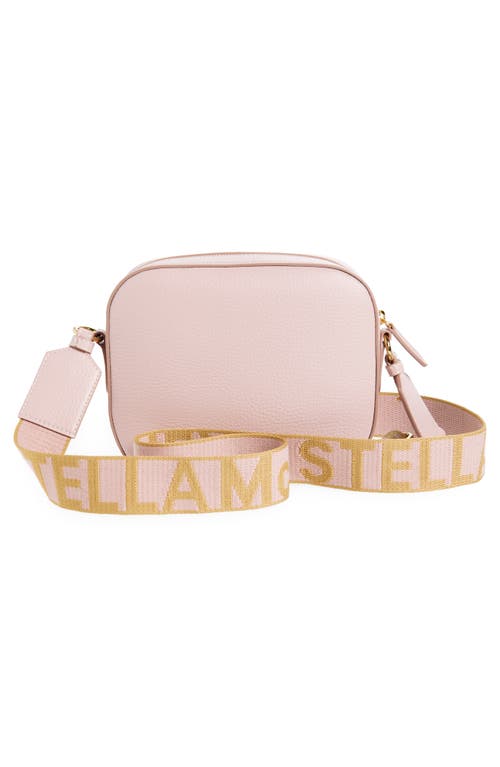 Stella Mccartney Perforated Logo Faux Leather Camera Bag In 5752 - Pale Mauve