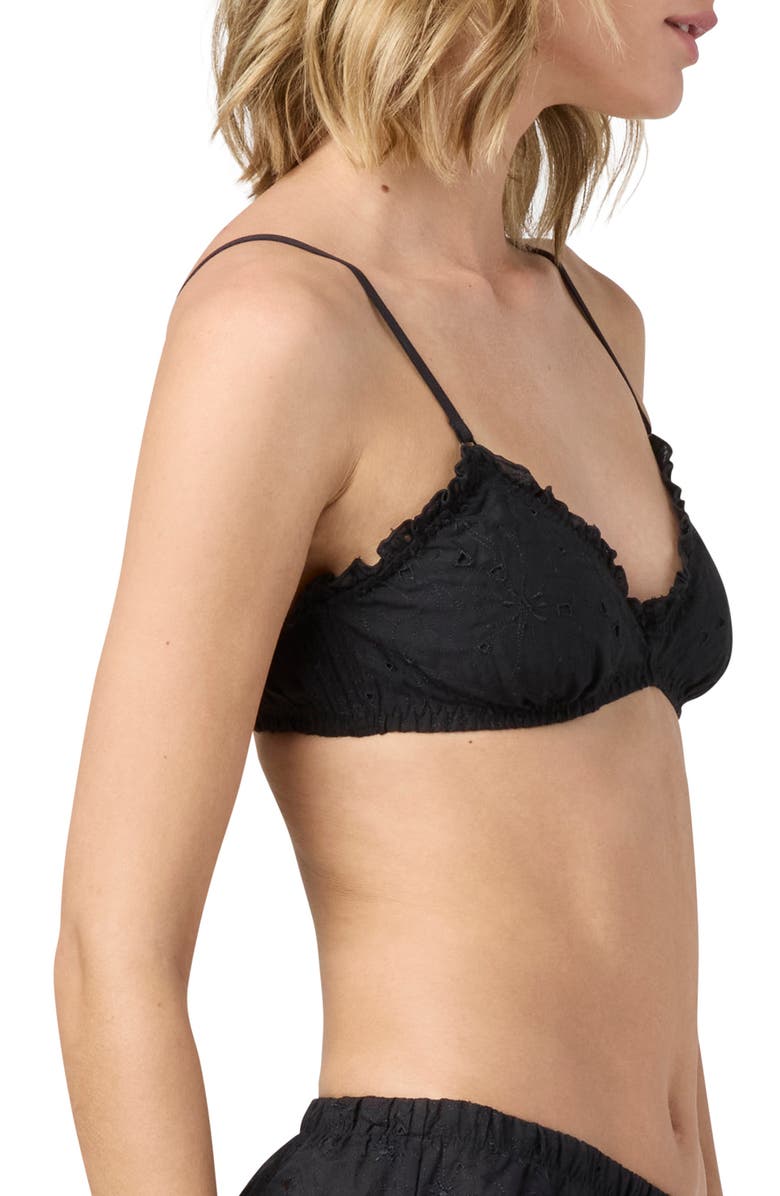 Florence by Mills Eyelet Cotton Bralette, Alternate, color, 
