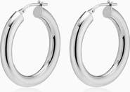 Oradina Everyday Bold Hoops in Sterling Silver