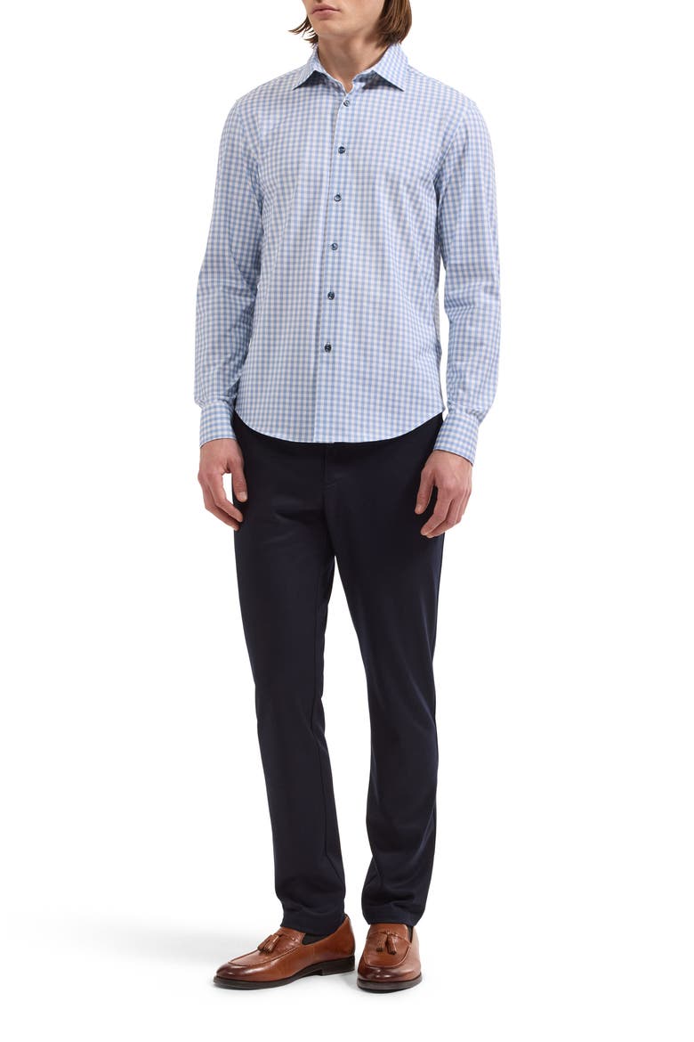 James OoohCotton® Gingham Check Button-Up Shirt, Alternate, color, AIR BLUE