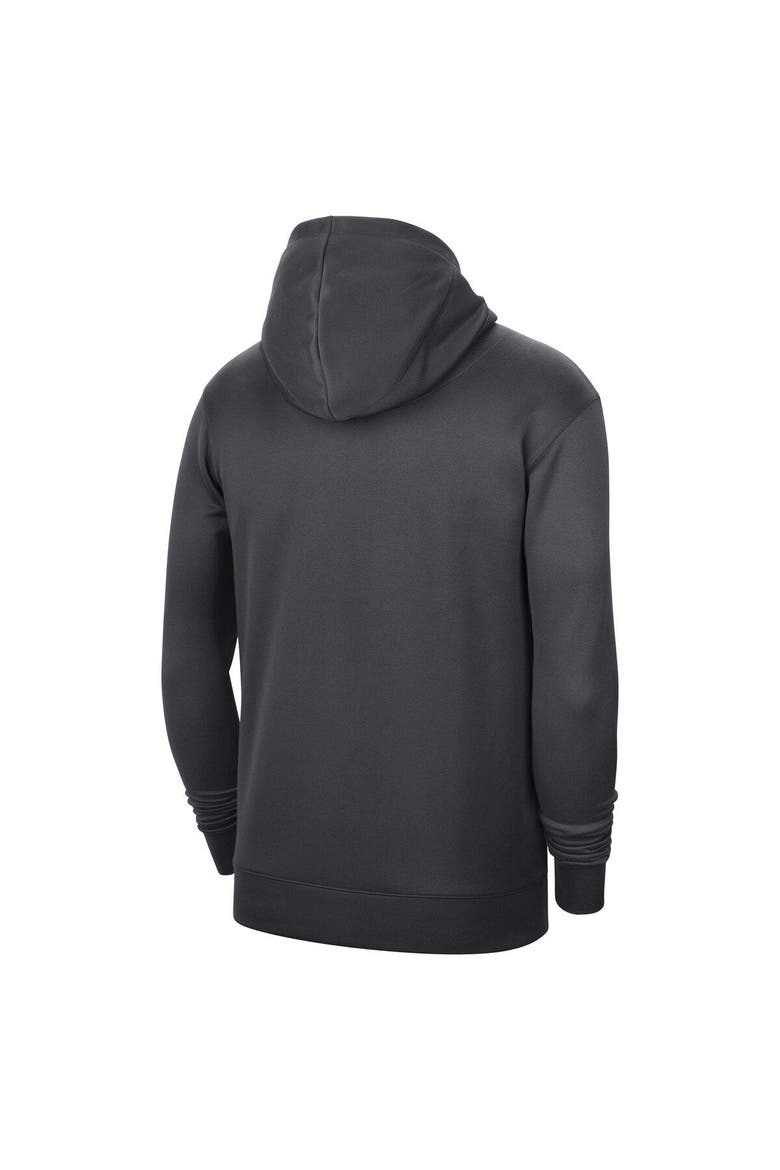 Men's Nike Anthracite Brooklyn Nets 2022/23 Spotlight On-Court Practice Performance Pullover Hoodie, Alternate, color, Anthracite
