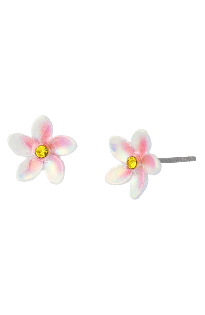 Betsey Johnson Beach Flower Stud Earrings, Main, color, 