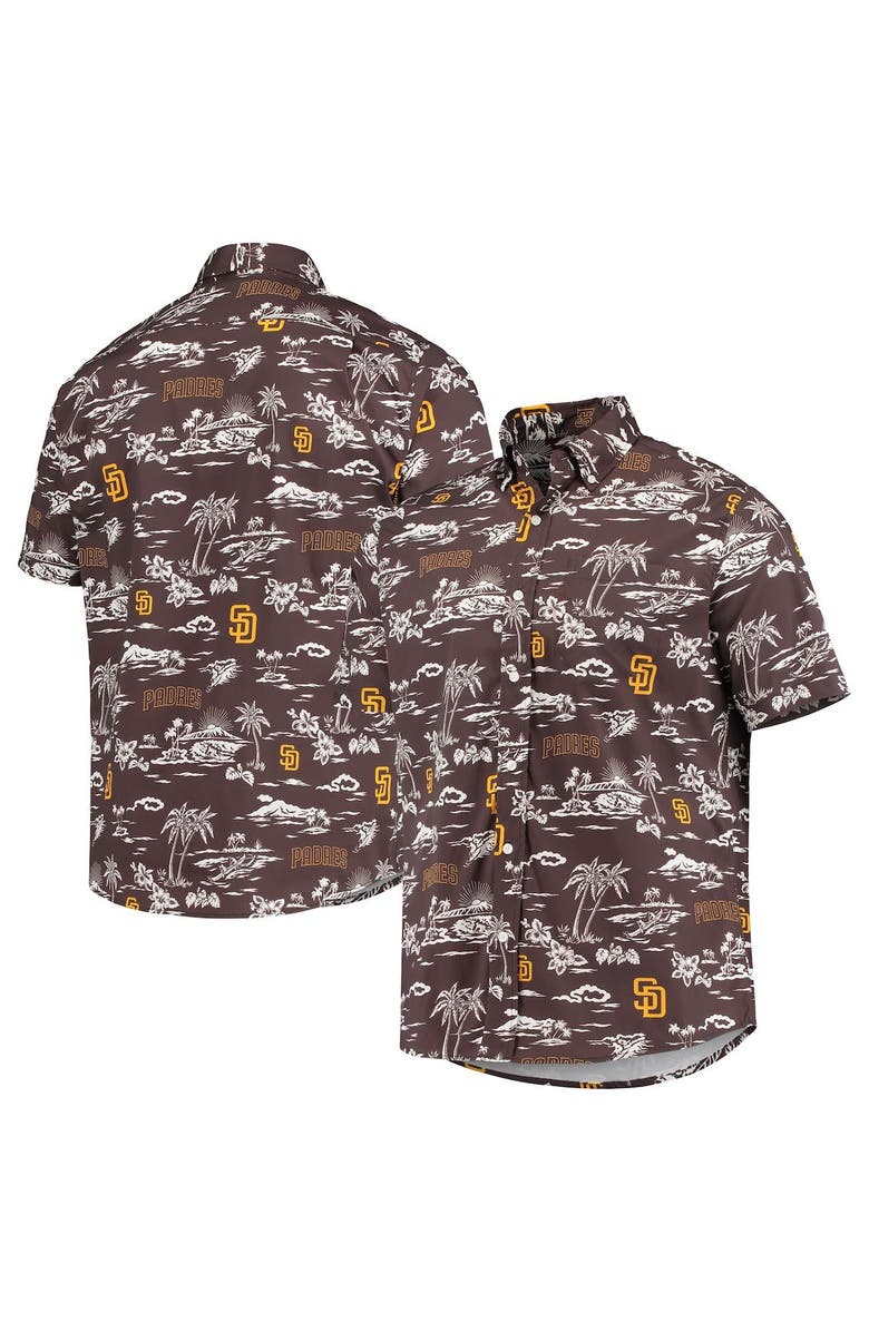 Reyn Spooner Men's Reyn Spooner Brown San Diego Padres Kekai Button-Down Shirt, Main, color,