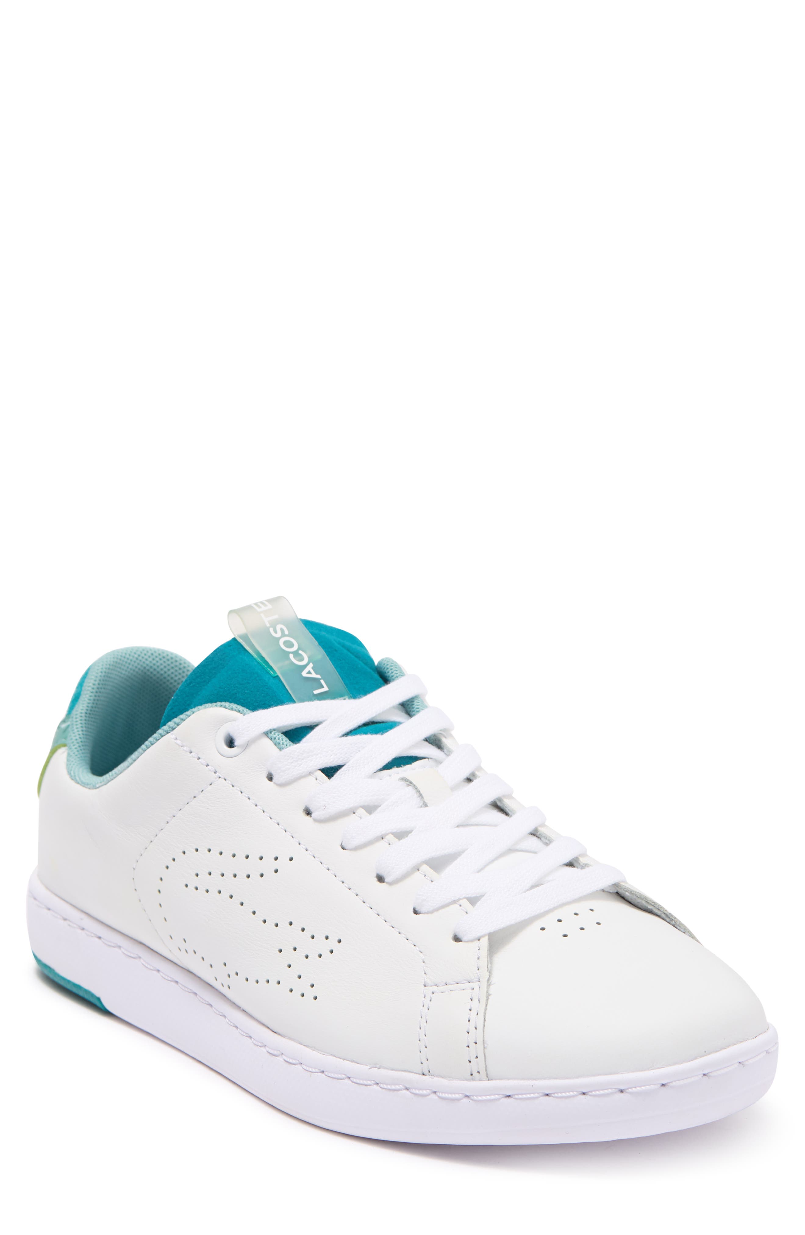 Lacoste Carnaby Leather Fashion Sneaker, Main, color, 