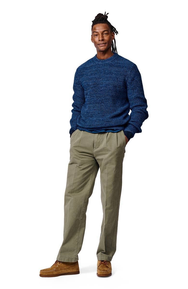 Aubin Martin Ribbed Crew Neck Sweater, Alternate, color, Blue Twist
