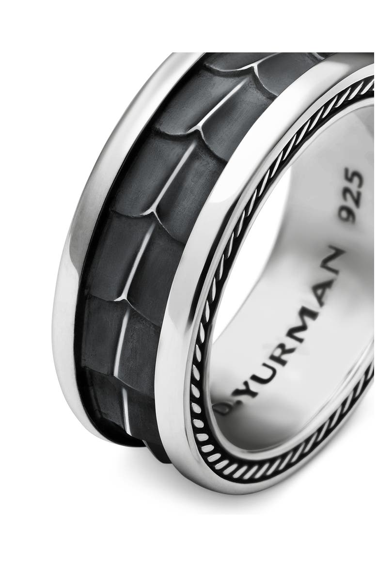 Men's Armory Band Ring, Alternate, color, SILVER