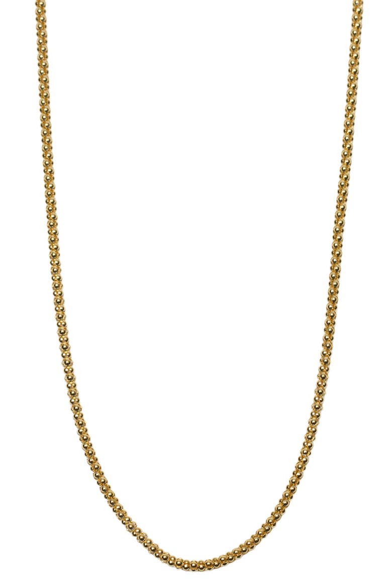 Popcorn Chain Necklace, Main, color, GOLD