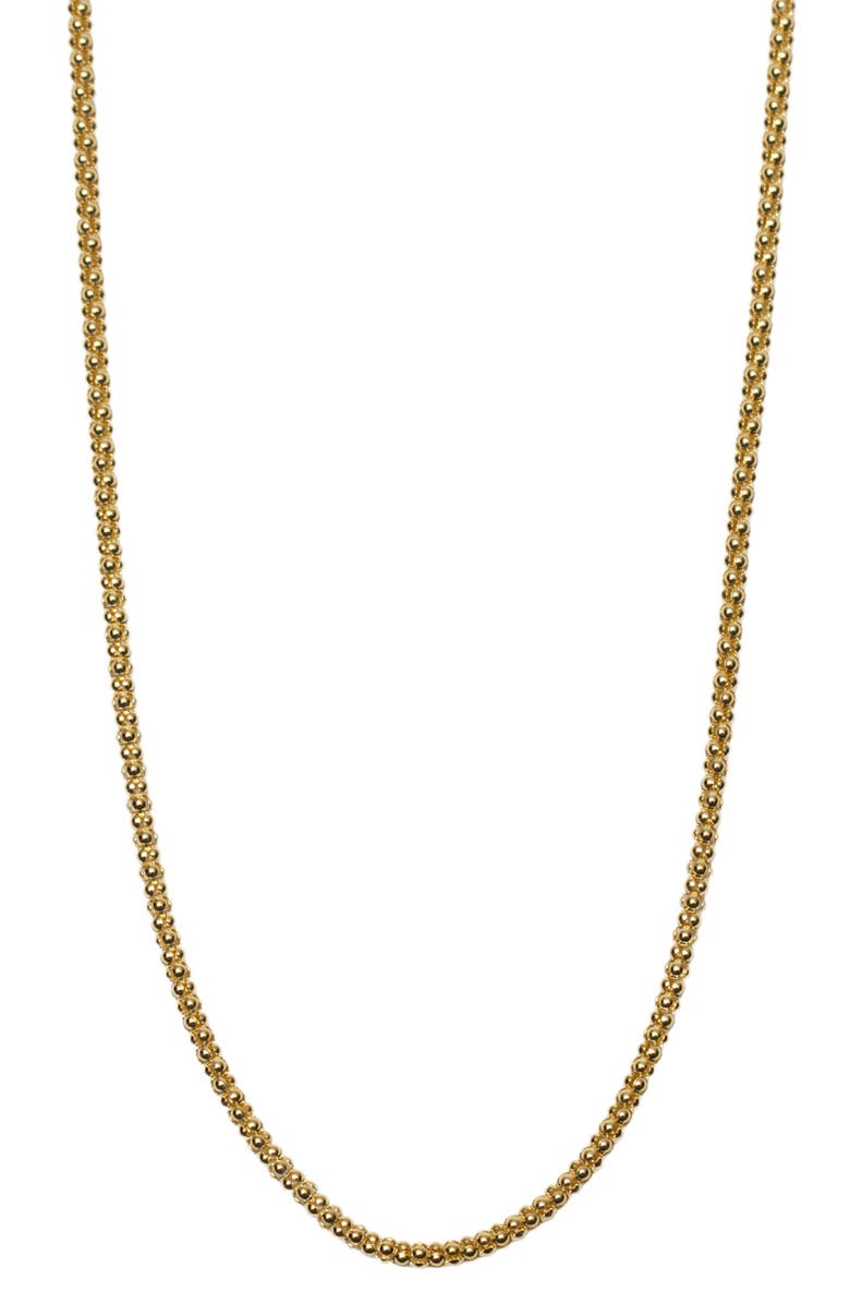 Argento Vivo Sterling Silver Popcorn Chain Necklace, Main, color, Gold