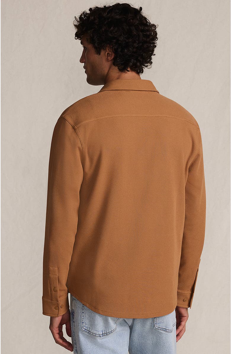 Lands' End Long Sleeve Knit Workwear Waffle Shirt, Alternate, color, 