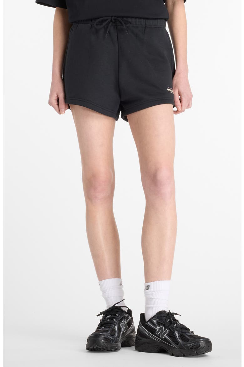 Reimagined Fleece Shorts, Main, color, BLACK