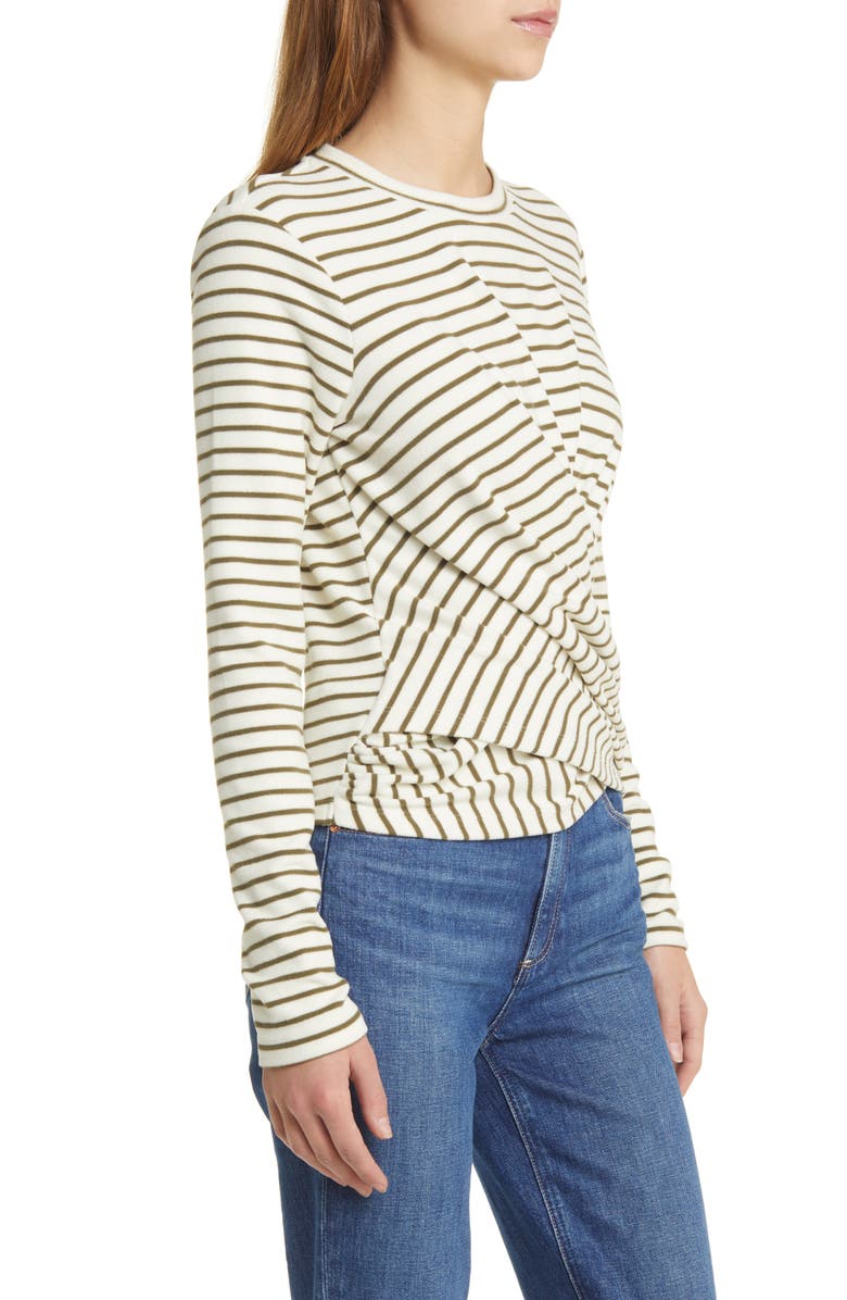 Joe's The Greta Stripe Wrap Front Knit Top, Alternate, color,