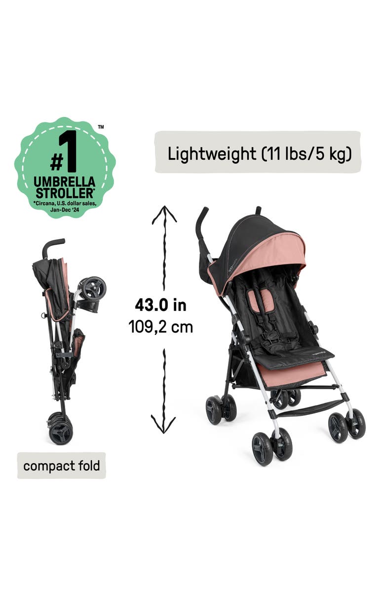 INGENUITY 3D Mini Convenience Stroller, Alternate, color, Pink