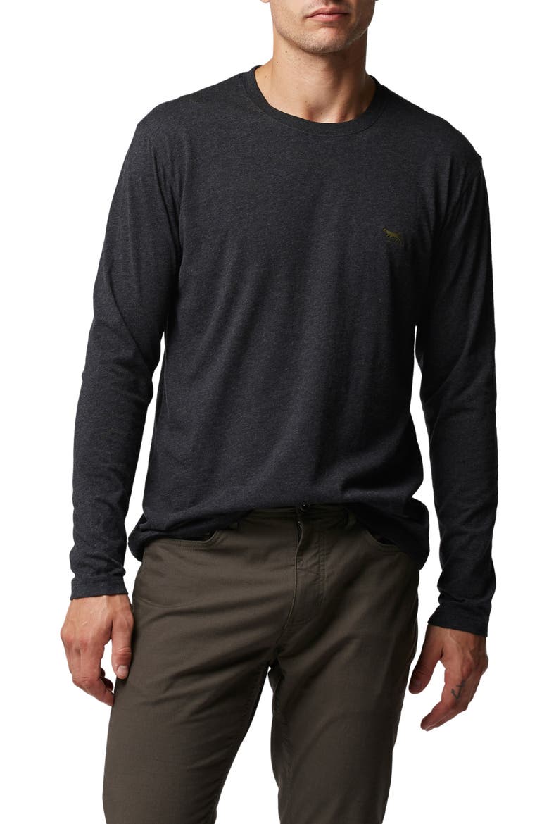 Gunn Long Sleeve T-Shirt, Main, color, CHARCOAL