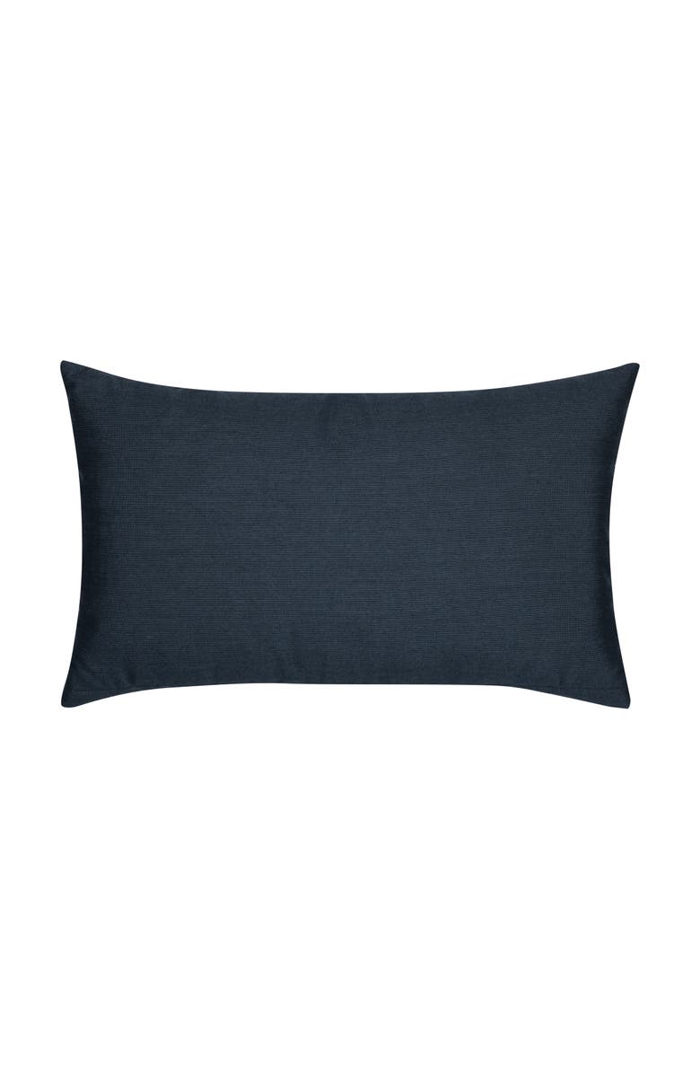 Elaine Smith Rope Hand Knotted Macrame Indoor & Outdoor Woven Accent Pillow, Alternate, color, Indigo