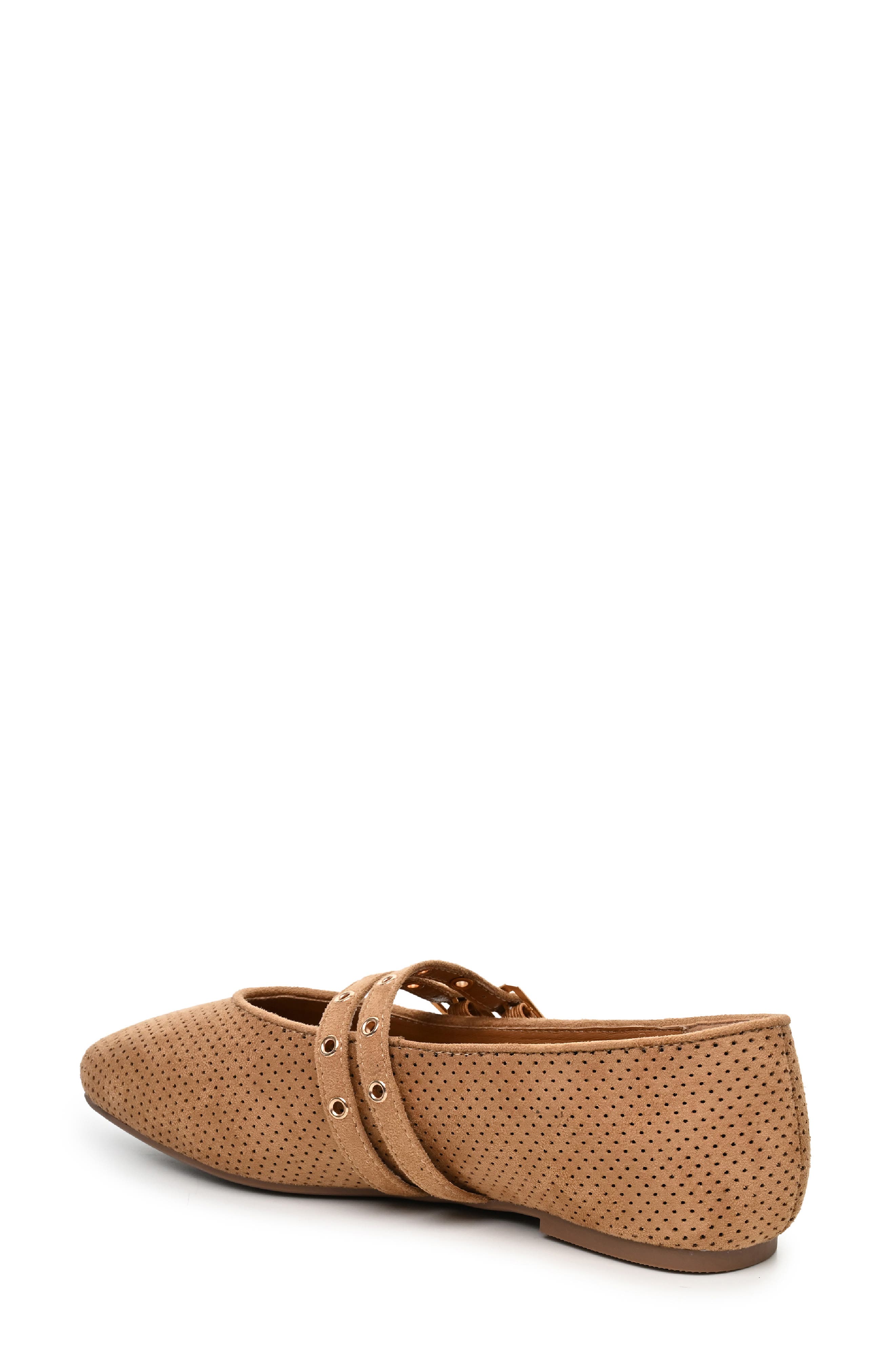 FLAT MARYJANE WITH DOUBLE SRRA, Alternate, color, TAN MICRO