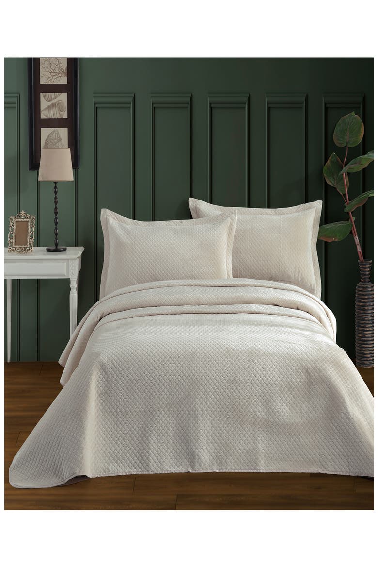 ENCHANTE HOME Quilted Sham Set, Alternate, color, BEIGE