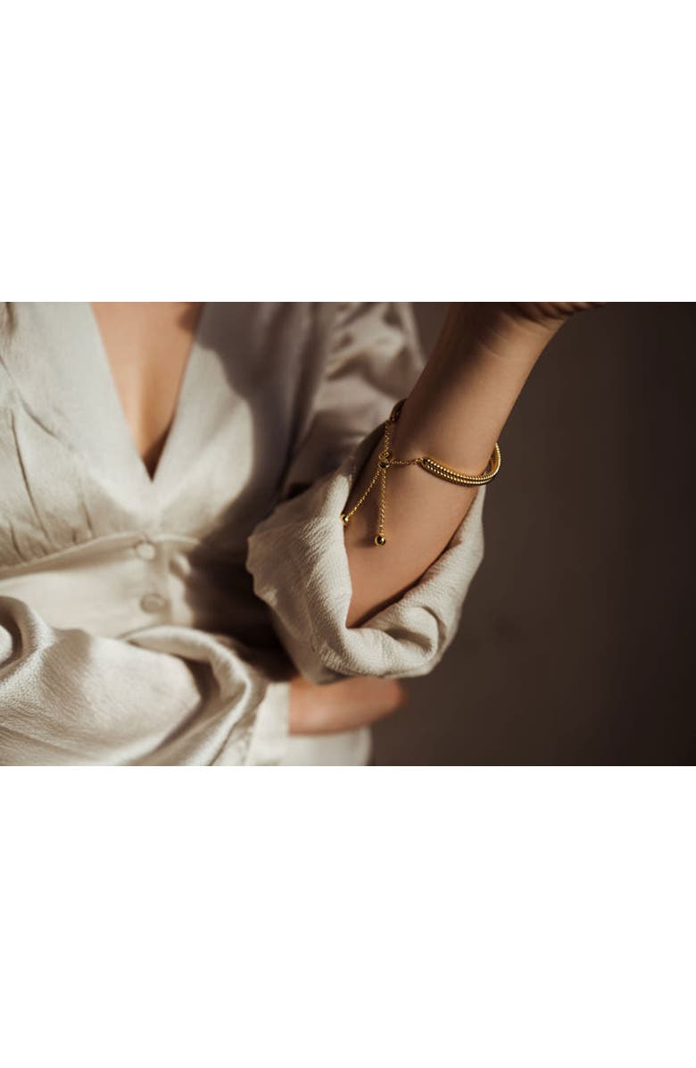 ZARUX Twist Square Black onyx Bracelet, Alternate, color,