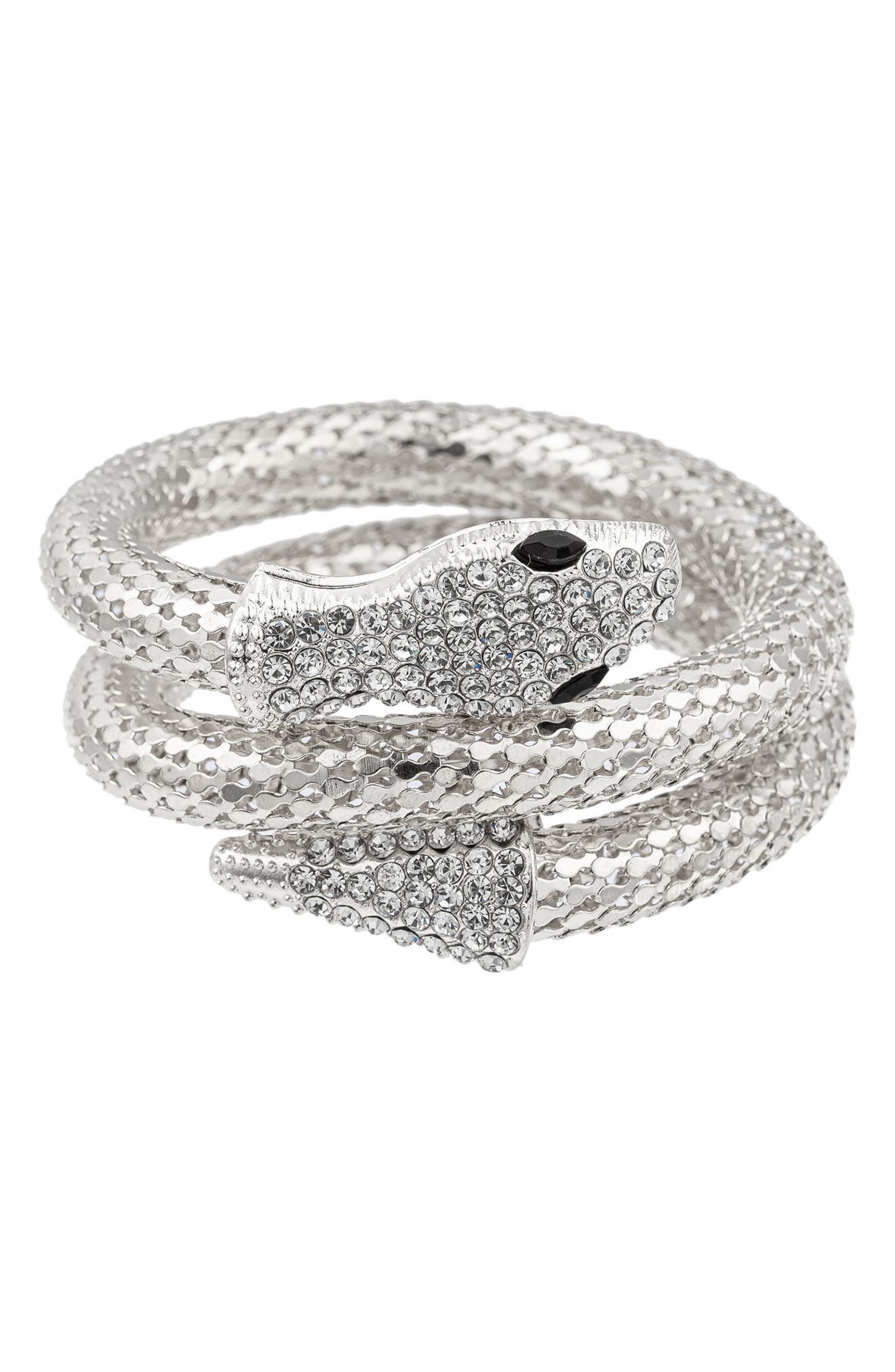 Crystal Snake Wrap Bracelet